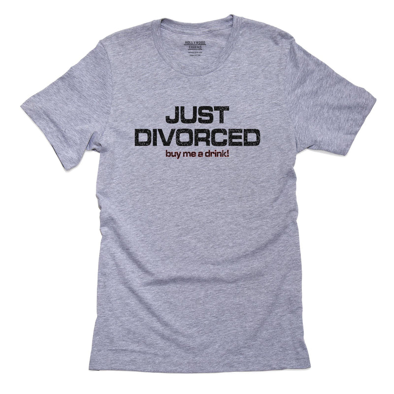 Divorced Finally! - Large Graphic Design T-Shirt, Framed Print, Pillow, Golf Towel